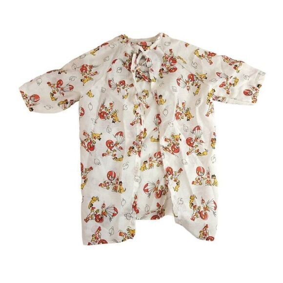 2 Medcrest Hospital Gowns Vintage 50s 60s Astronaut Made In USA Youth Size Small - Picture 5 of 8